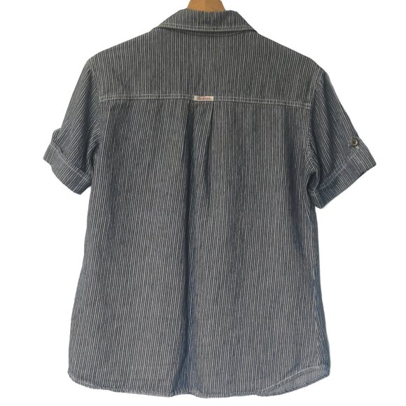 Vintage Bullet Blue Jeans 100% Cotton Top Size Small - Picture 2 of 8